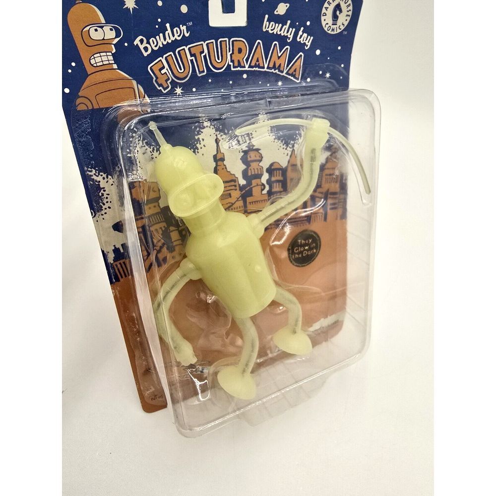Futurama Bender Glow in‎ the Dark Bendy Figure (BRANDNEW) Read - Picture 2 of 10